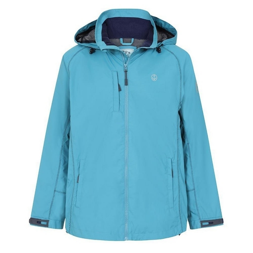 Teal-Teal - Front - Lazy Jacks Mens Nylon Waterproof Jacket