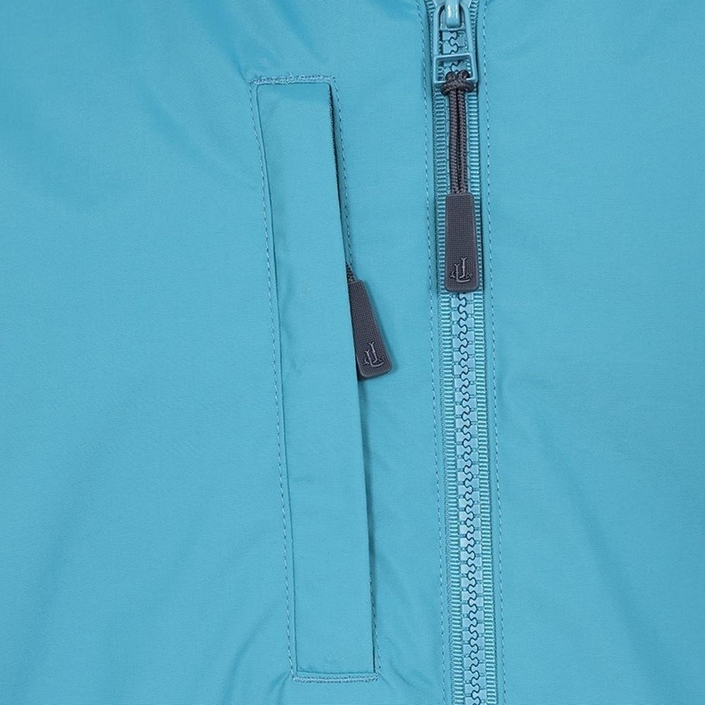 Teal-Teal - Side - Lazy Jacks Mens Nylon Waterproof Jacket