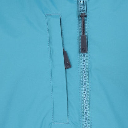 Teal-Teal - Side - Lazy Jacks Mens Nylon Waterproof Jacket