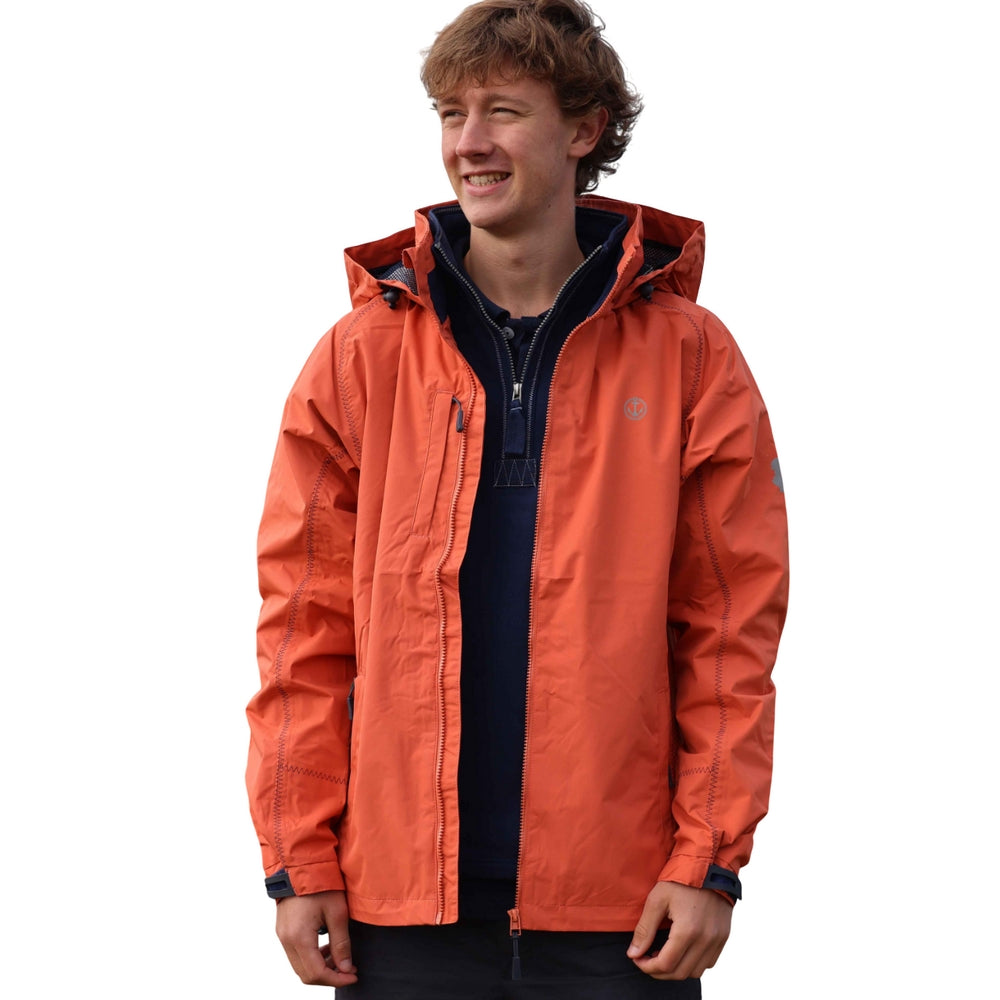 Orange - Pack Shot - Lazy Jacks Mens Nylon Waterproof Jacket