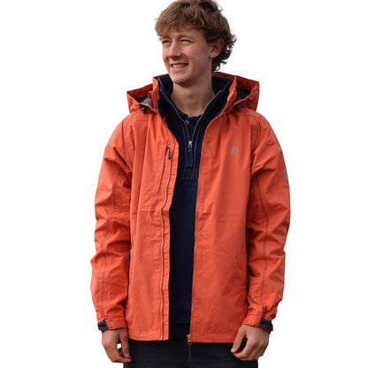 Orange - Pack Shot - Lazy Jacks Mens Nylon Waterproof Jacket