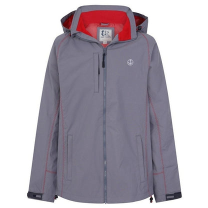 Steel - Front - Lazy Jacks Mens Nylon Waterproof Jacket