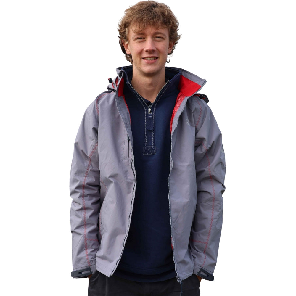 Steel - Pack Shot - Lazy Jacks Mens Nylon Waterproof Jacket