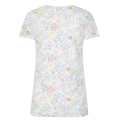 Multicoloured - Side - Lazy Jacks Womens-Ladies Moroccan T-Shirt
