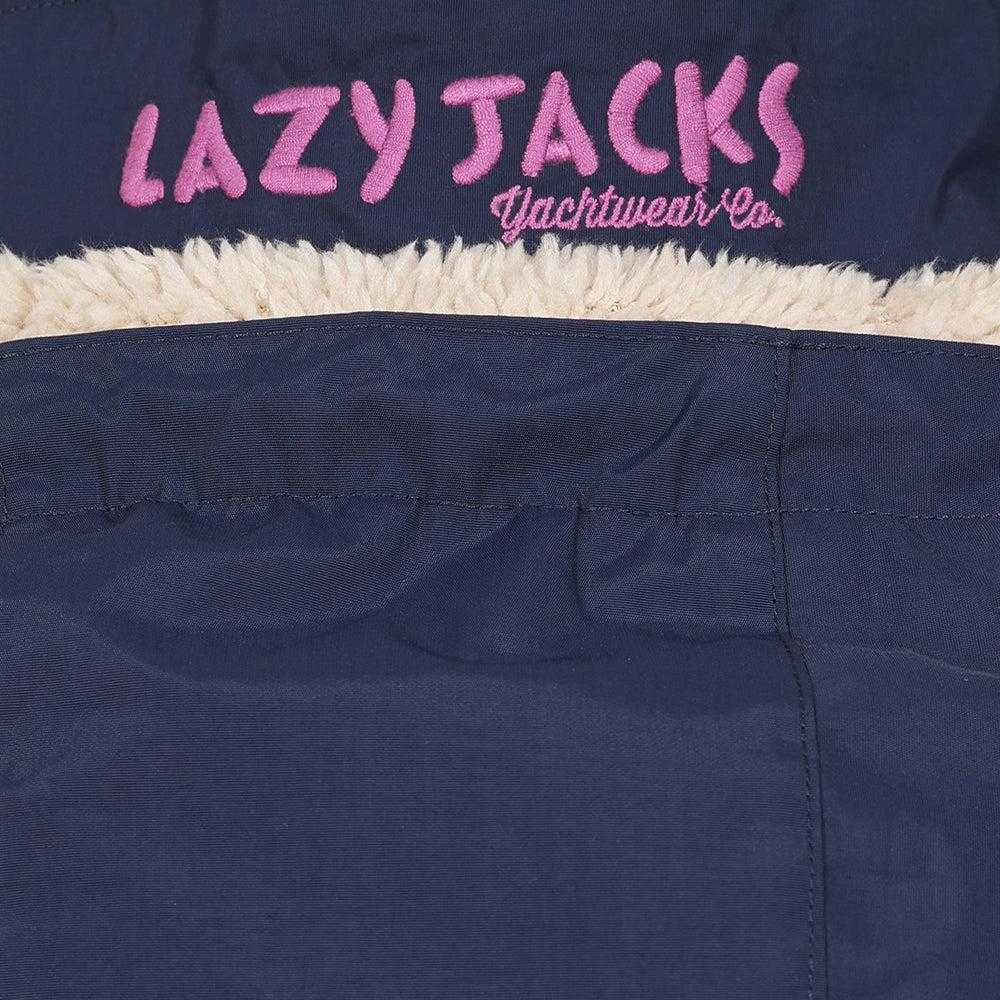 Marine - Pack Shot - Lazy Jacks Womens-Ladies Long Length Waterproof Jacket