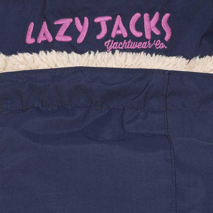 Marine - Pack Shot - Lazy Jacks Womens-Ladies Long Length Waterproof Jacket