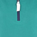 Emerald - Side - Lazy Jacks Womens-Ladies Quarter Zip Sweatshirt