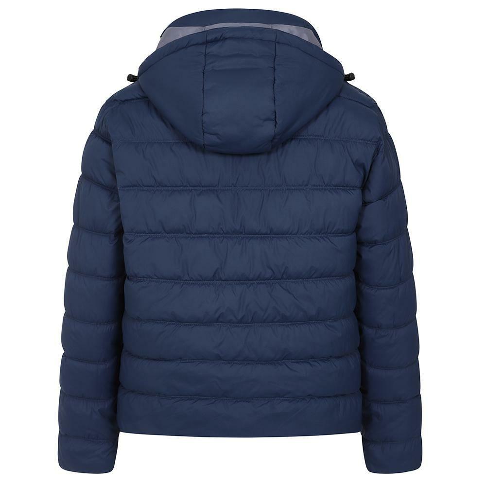 Marine - Back - Lazy Jacks Mens Padded Waterproof Jacket