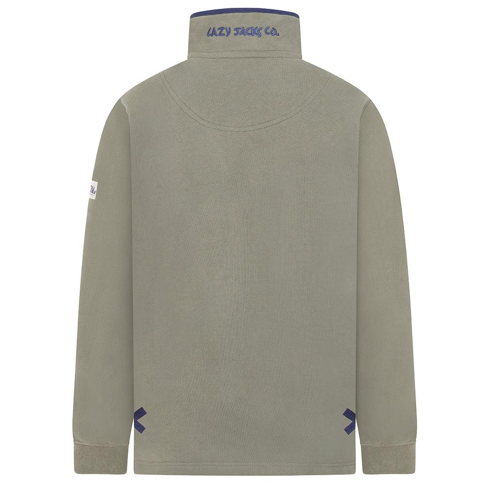 Khaki - Back - Lazy Jacks Womens-Ladies Drawstring Sweatshirt