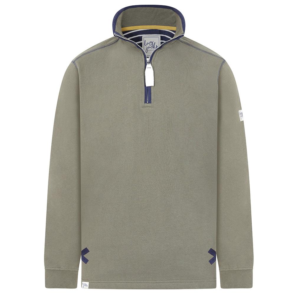 Khaki - Front - Lazy Jacks Womens-Ladies Drawstring Sweatshirt