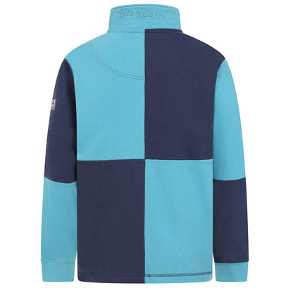 Peacock-Storm - Side - Lazy Jacks Mens Quarter Zip Sweatshirt