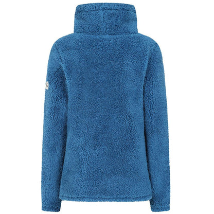 Teal - Back - Lazy Jacks Womens-Ladies Roll Neck Sweatshirt