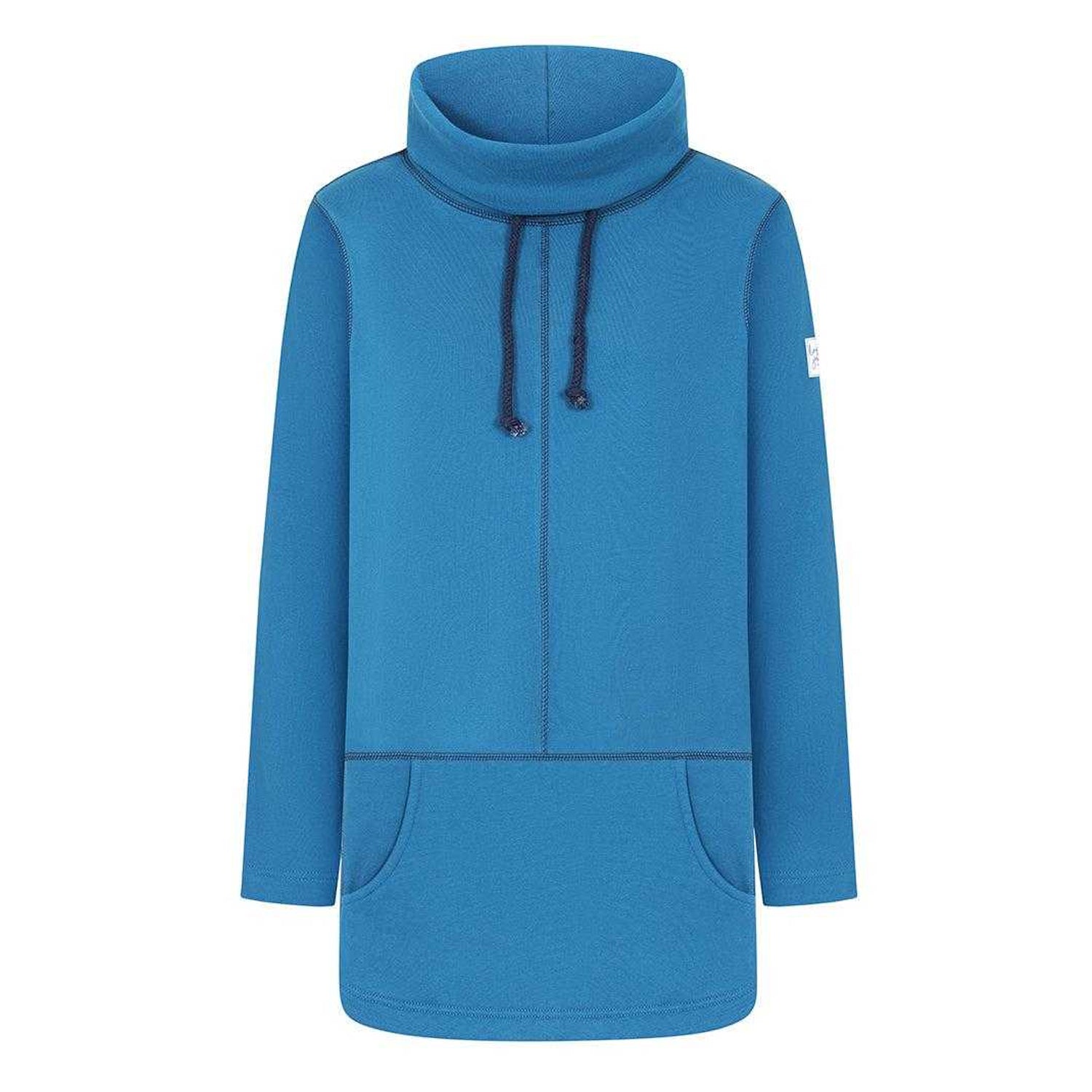 Teal - Front - Lazy Jacks Womens-Ladies Drawstring Sweatshirt