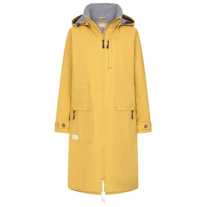 Yellow - Front - Lazy Jacks Womens-Ladies Long Length Snug Fit Waterproof Jacket