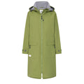 Green - Front - Lazy Jacks Womens-Ladies Long Length Snug Fit Waterproof Jacket