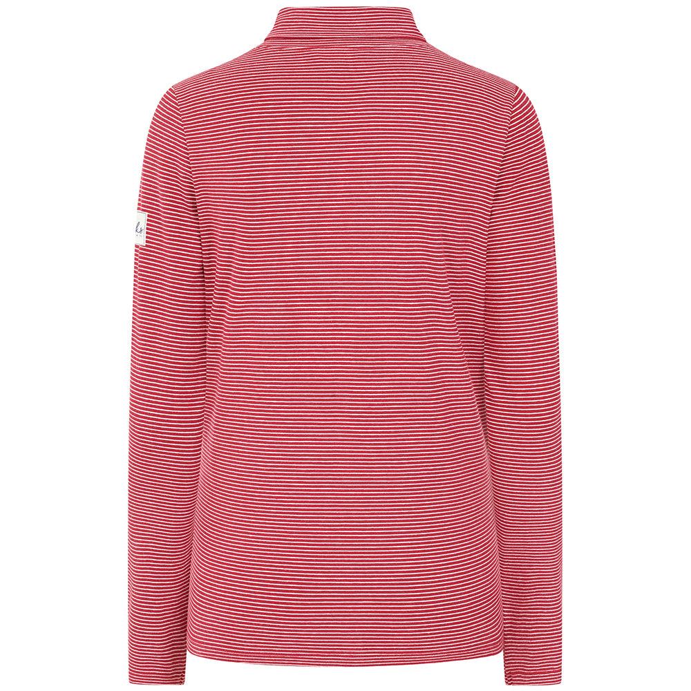Red - Back - Lazy Jacks Womens-Ladies Lightweight Roll Neck Top