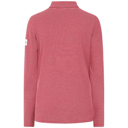 Red - Back - Lazy Jacks Womens-Ladies Lightweight Roll Neck Top