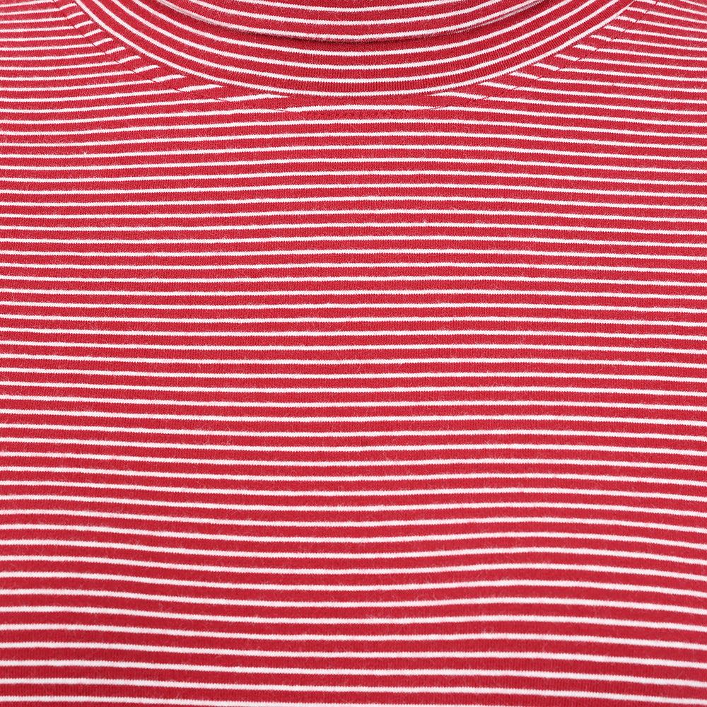 Red - Side - Lazy Jacks Womens-Ladies Lightweight Roll Neck Top