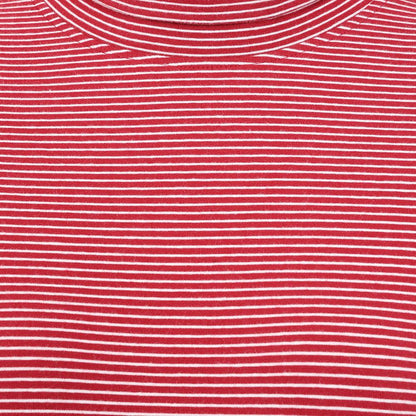 Red - Side - Lazy Jacks Womens-Ladies Lightweight Roll Neck Top