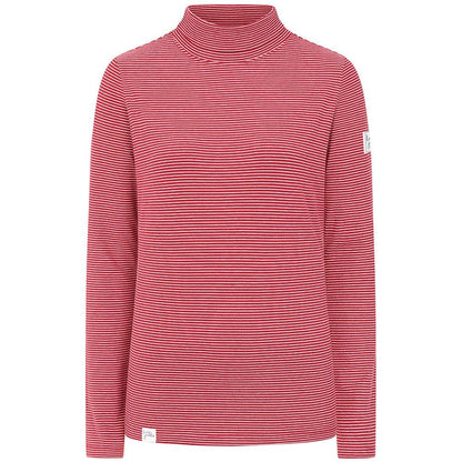 Red - Front - Lazy Jacks Womens-Ladies Lightweight Roll Neck Top