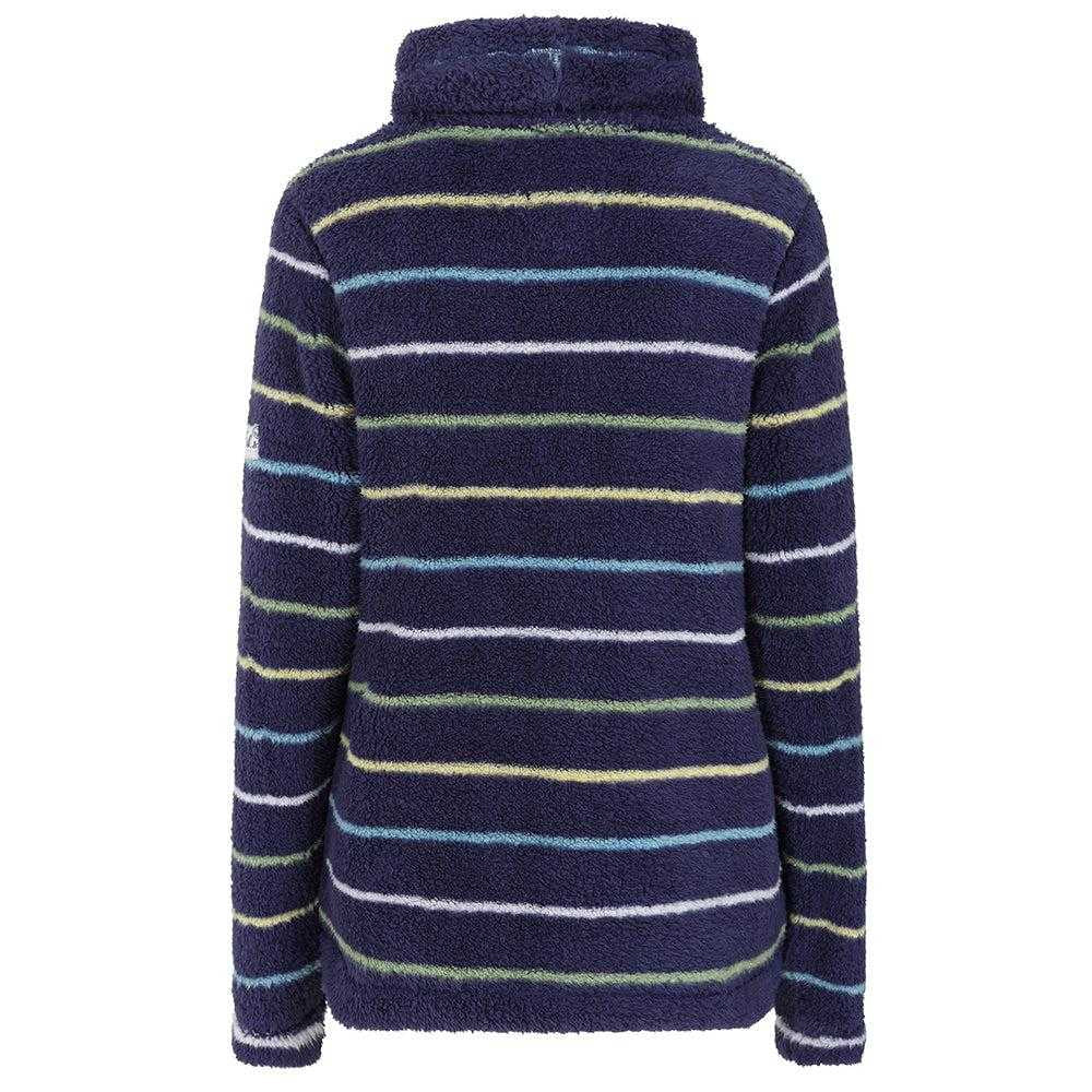 Winter Green - Back - Lazy Jacks Womens-Ladies Striped Roll Neck Sweatshirt