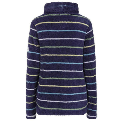 Winter Green - Back - Lazy Jacks Womens-Ladies Striped Roll Neck Sweatshirt
