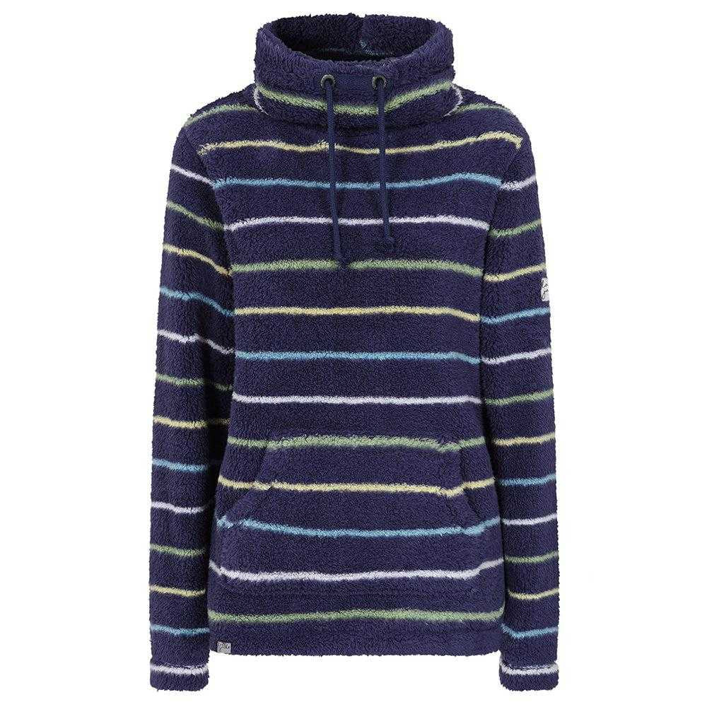 Winter Green - Front - Lazy Jacks Womens-Ladies Striped Roll Neck Sweatshirt