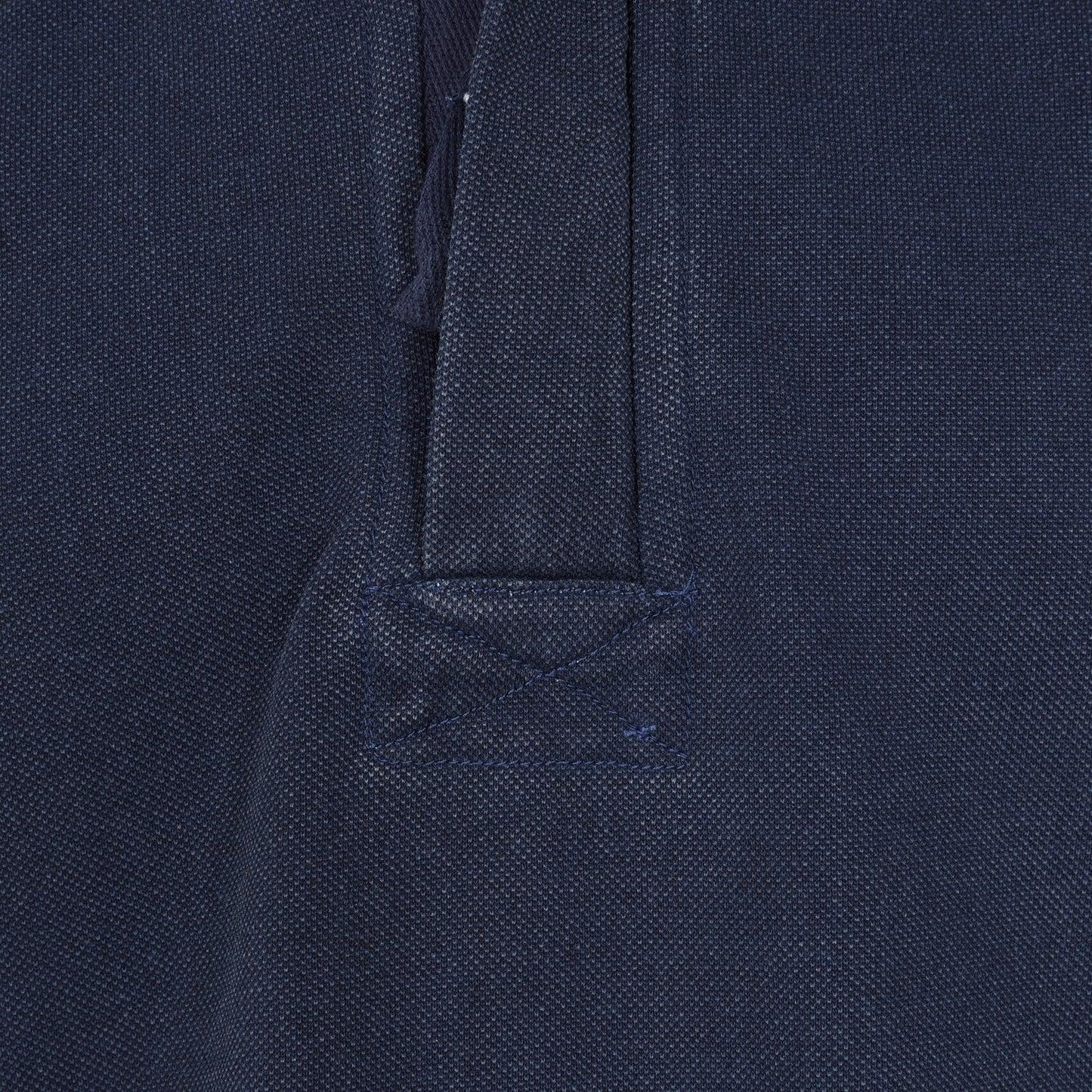 Marine - Back - Lazy Jacks Mens Textured Quarter Zip Sweatshirt