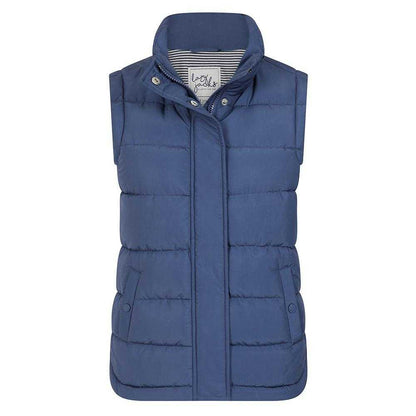 Marine - Front - Lazy Jacks Womens-Ladies Padded Gilet