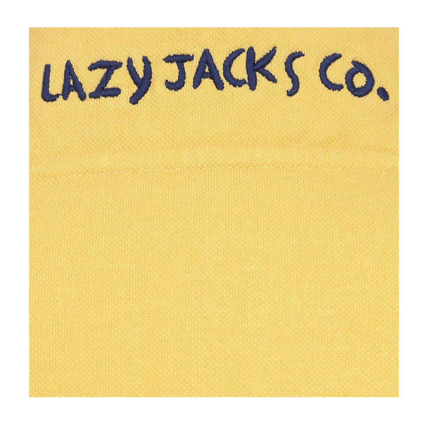 Lemon - Side - Lazy Jacks Womens-Ladies Pique Button Neck Sweatshirt