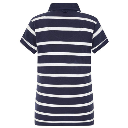 Twilight - Back - Lazy Jacks Womens-Ladies Striped Cotton Pique Polo Shirt