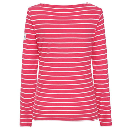 Cherry - Back - Lazy Jacks Womens-Ladies Breton Long-Sleeved Top