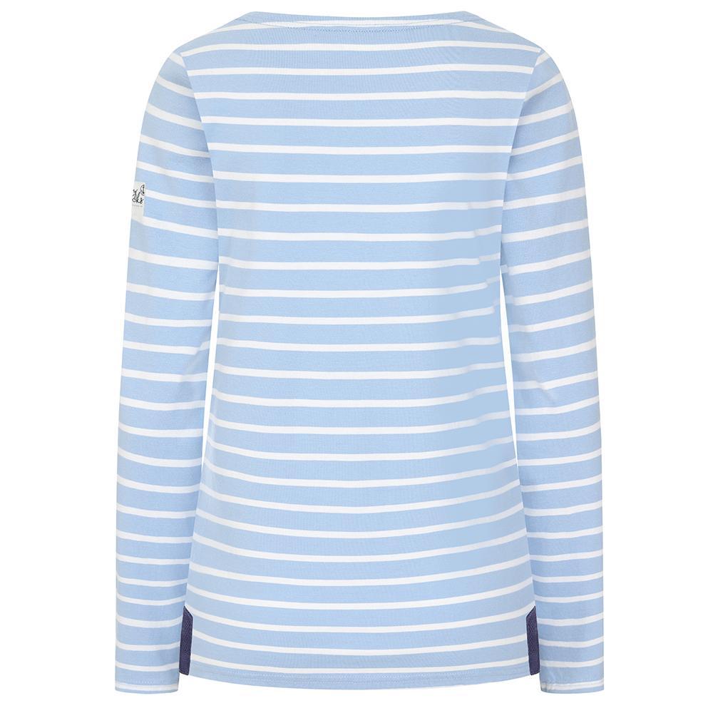 Sky - Back - Lazy Jacks Womens-Ladies Breton Long-Sleeved Top