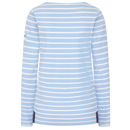 Sky - Back - Lazy Jacks Womens-Ladies Breton Long-Sleeved Top