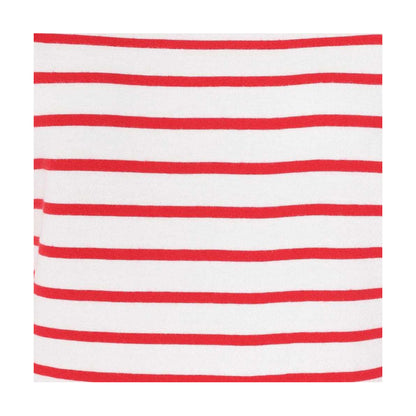 Red - Side - Lazy Jacks Womens-Ladies Breton Long-Sleeved Top