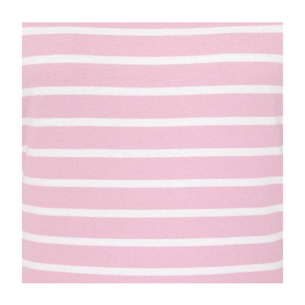 Pink - Side - Lazy Jacks Womens-Ladies Breton Long-Sleeved Top