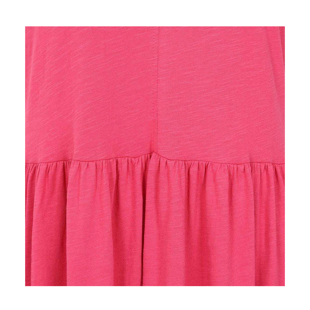 Cherry - Side - Lazy Jacks Womens-Ladies Long Gathered Dress