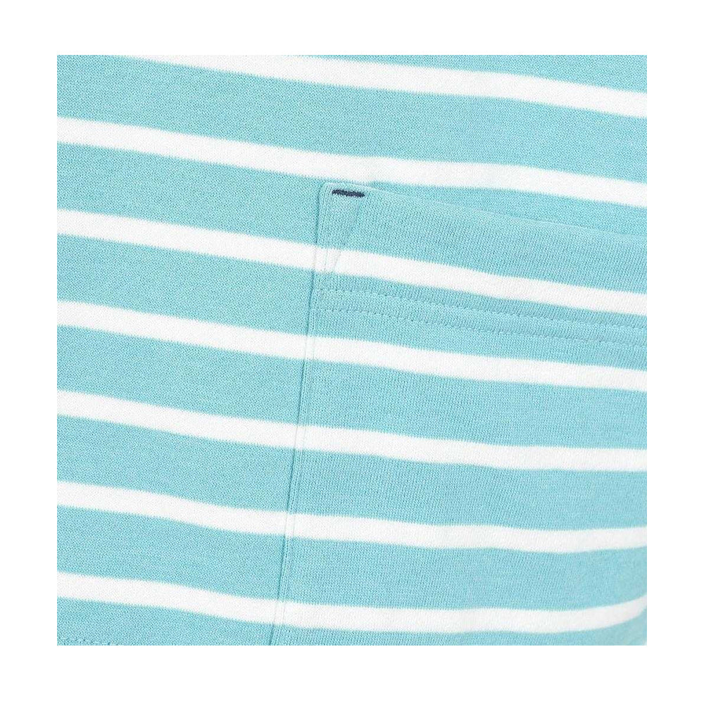 Ocean - Side - Lazy Jacks Womens-Ladies Striped Roll Neck Sweatshirt