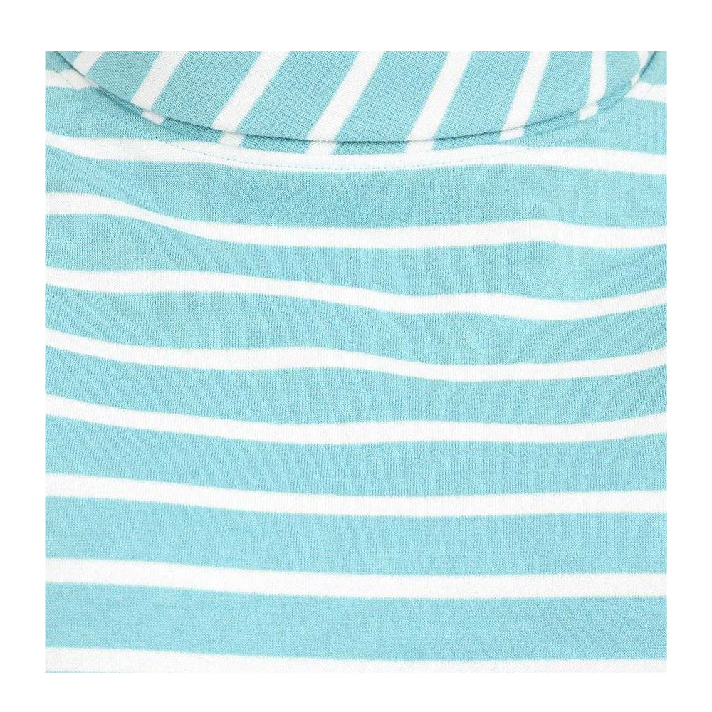 Ocean - Lifestyle - Lazy Jacks Womens-Ladies Striped Roll Neck Sweatshirt