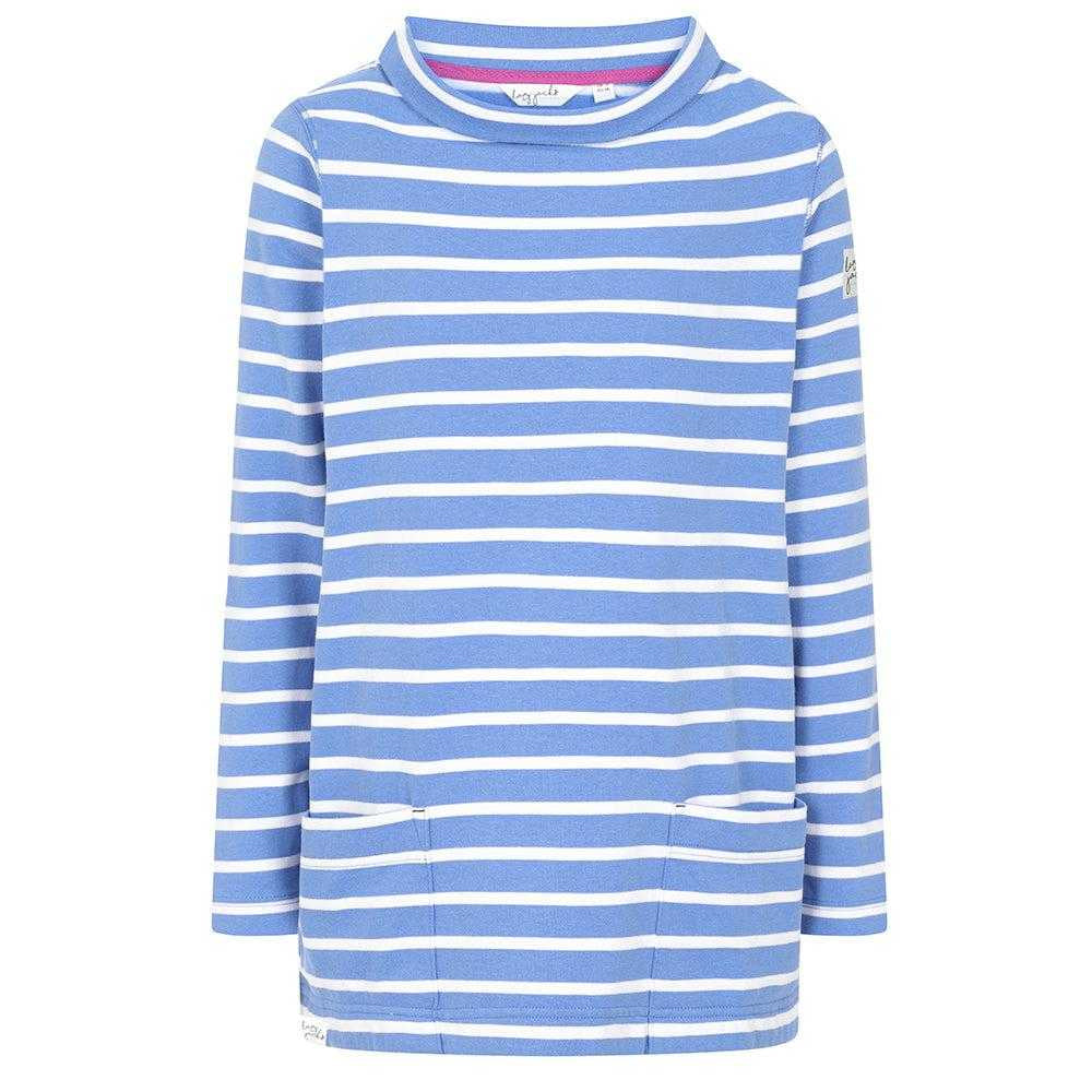 Sapphire - Front - Lazy Jacks Womens-Ladies Striped Roll Neck Sweatshirt