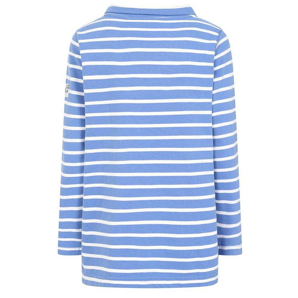 Sapphire - Back - Lazy Jacks Womens-Ladies Striped Roll Neck Sweatshirt