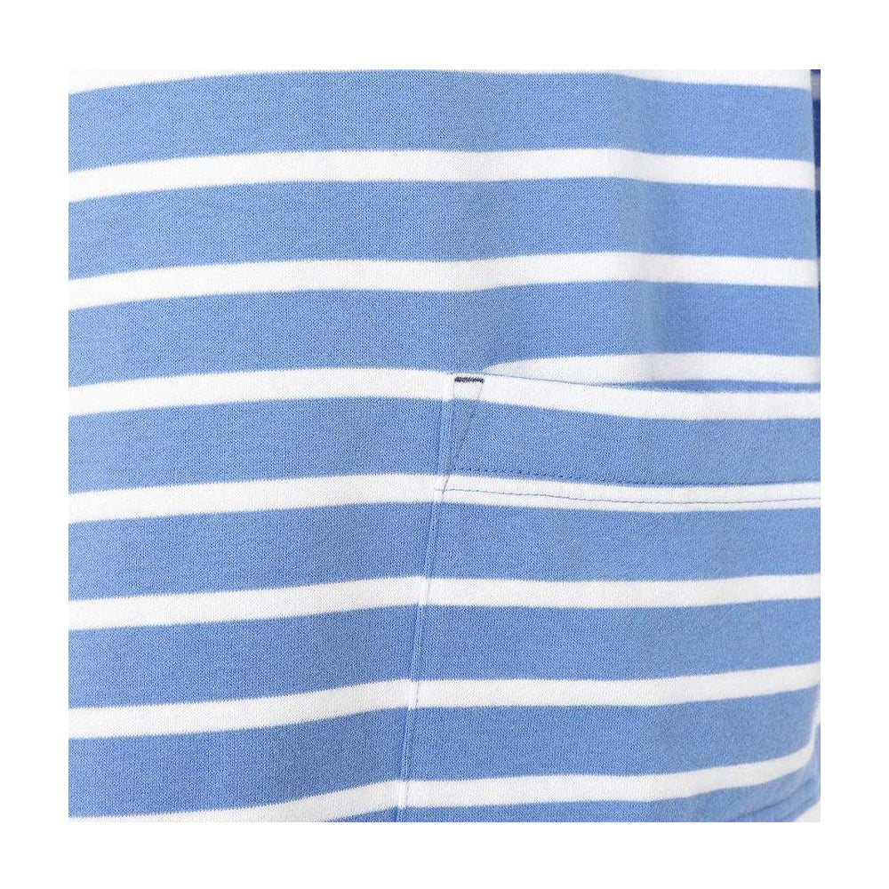 Sapphire - Side - Lazy Jacks Womens-Ladies Striped Roll Neck Sweatshirt