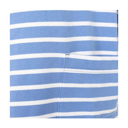 Sapphire - Side - Lazy Jacks Womens-Ladies Striped Roll Neck Sweatshirt
