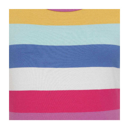 Multicoloured - Side - Lazy Jacks Womens-Ladies Cotton Jersey Long Length T-Shirt Dress