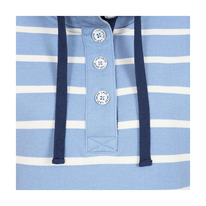 Sky - Lifestyle - Lazy Jacks Womens-Ladies Pique Button Neck Sweatshirt