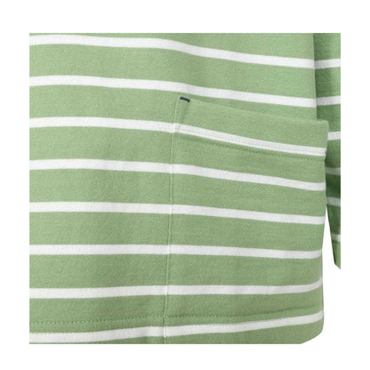Grass Green - Lifestyle - Lazy Jacks Womens-Ladies Striped Roll Neck Sweatshirt