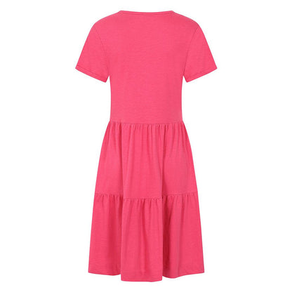 Cherry - Back - Lazy Jacks Womens-Ladies Tiered Dress