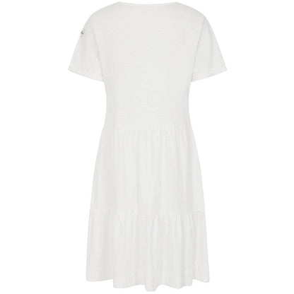 White - Back - Lazy Jacks Womens-Ladies Tiered Dress