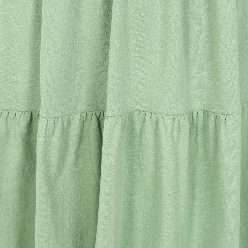 Grass Green - Side - Lazy Jacks Womens-Ladies Tiered Dress