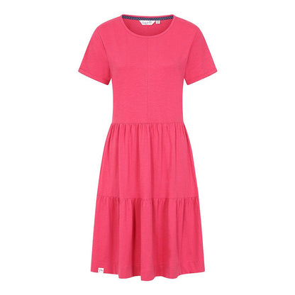 Cherry - Front - Lazy Jacks Womens-Ladies Tiered Dress